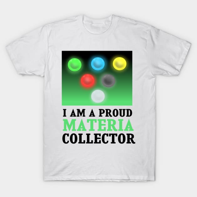 Proud Materia Collector Awesome Final Fantasy 7 T-Shirt by Kidrock96